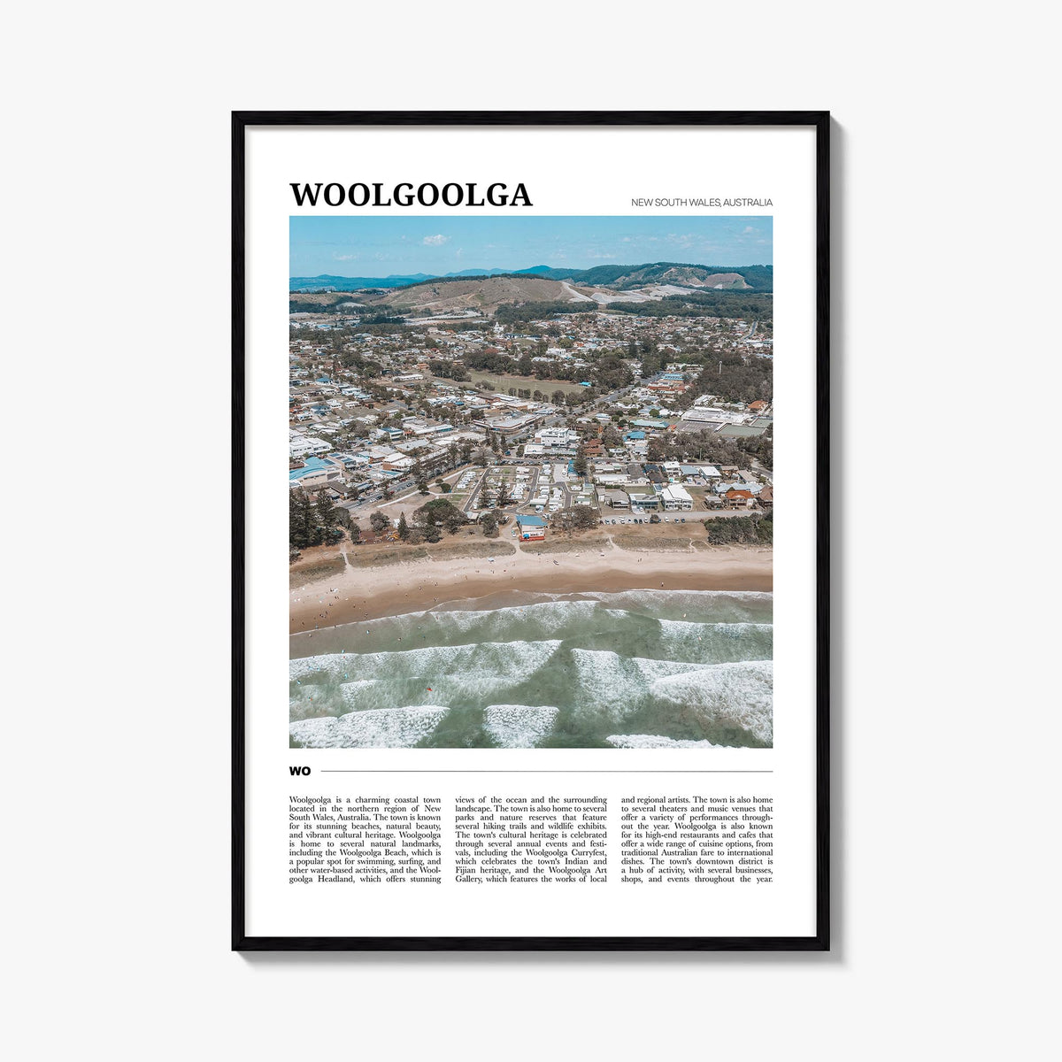 Woolgoolga Travel Poster