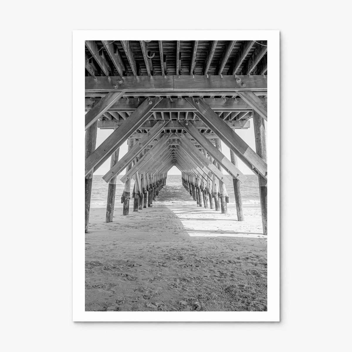 Wrightsville Beach Photo Poster, print only (unframed), white border