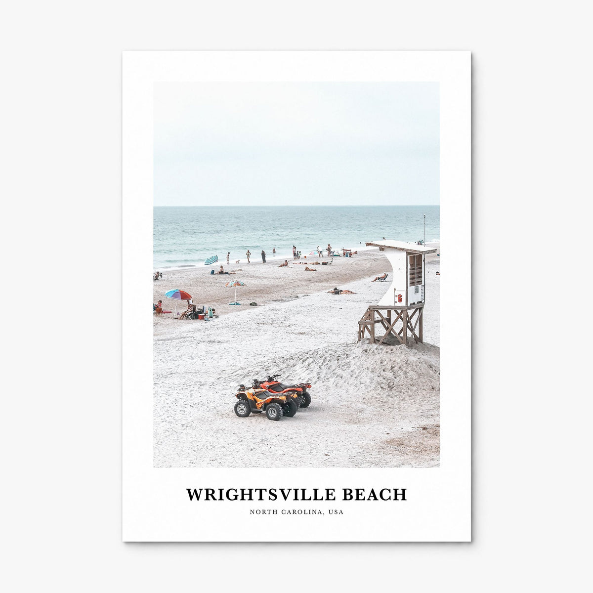 Wrightsville Beach Classic Poster, print only (unframed)