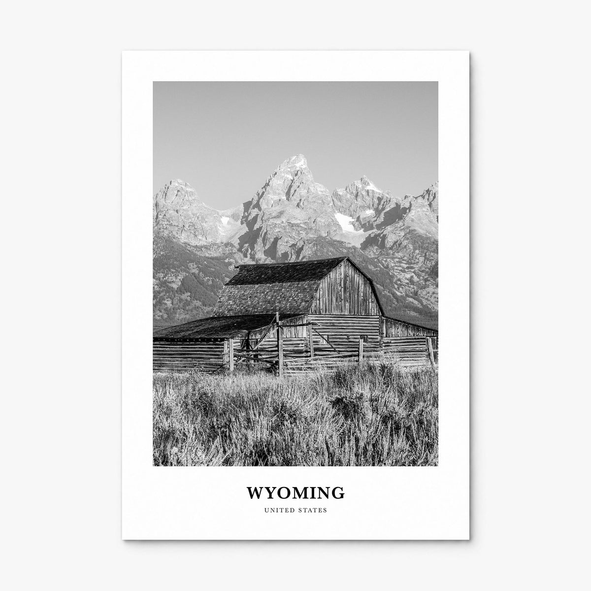 Wyoming Classic Poster, print only (unframed)
