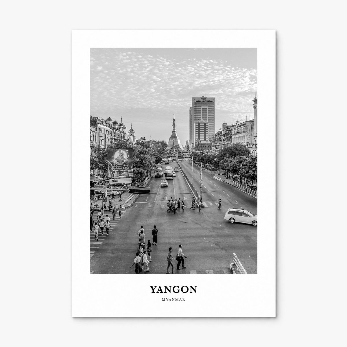 Yangon Classic Poster, print only (unframed)