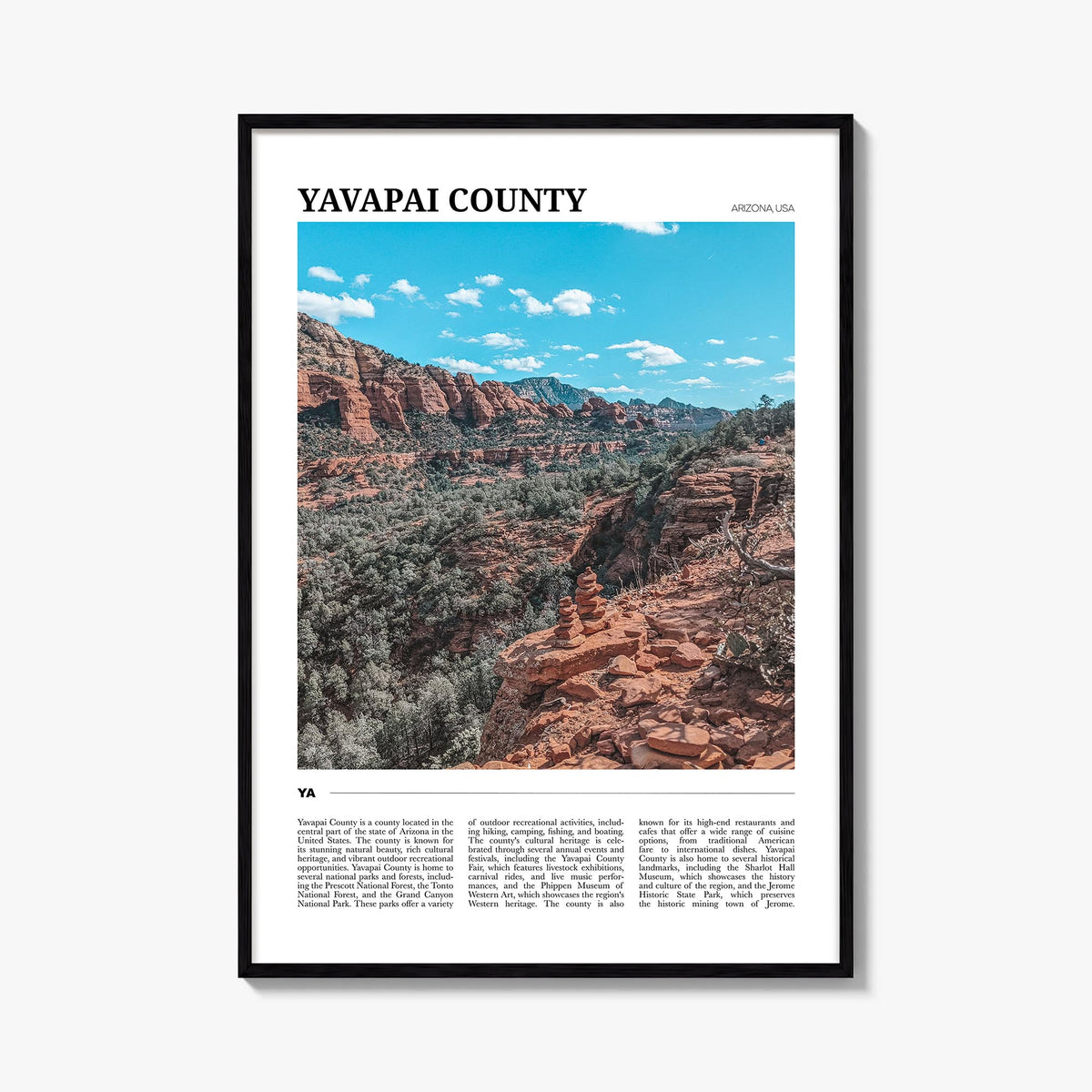 Yavapai County Travel Poster