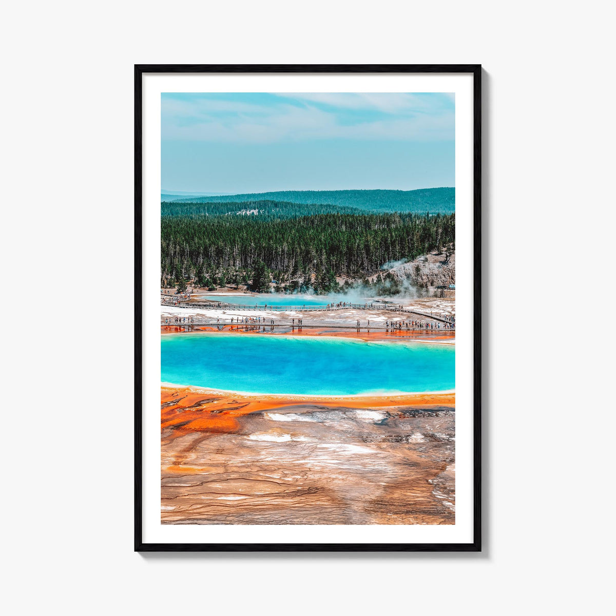 Yellowstone National Park no. 1 colorful photo poster of Wyoming, Montana & Idaho, USA – vertical wall art, unframed print sh