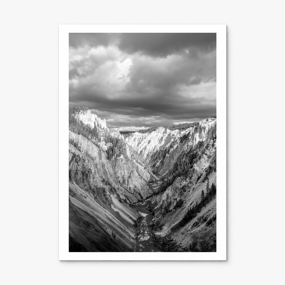 Yellowstone National Park Photo Poster, print only (unframed), white border
