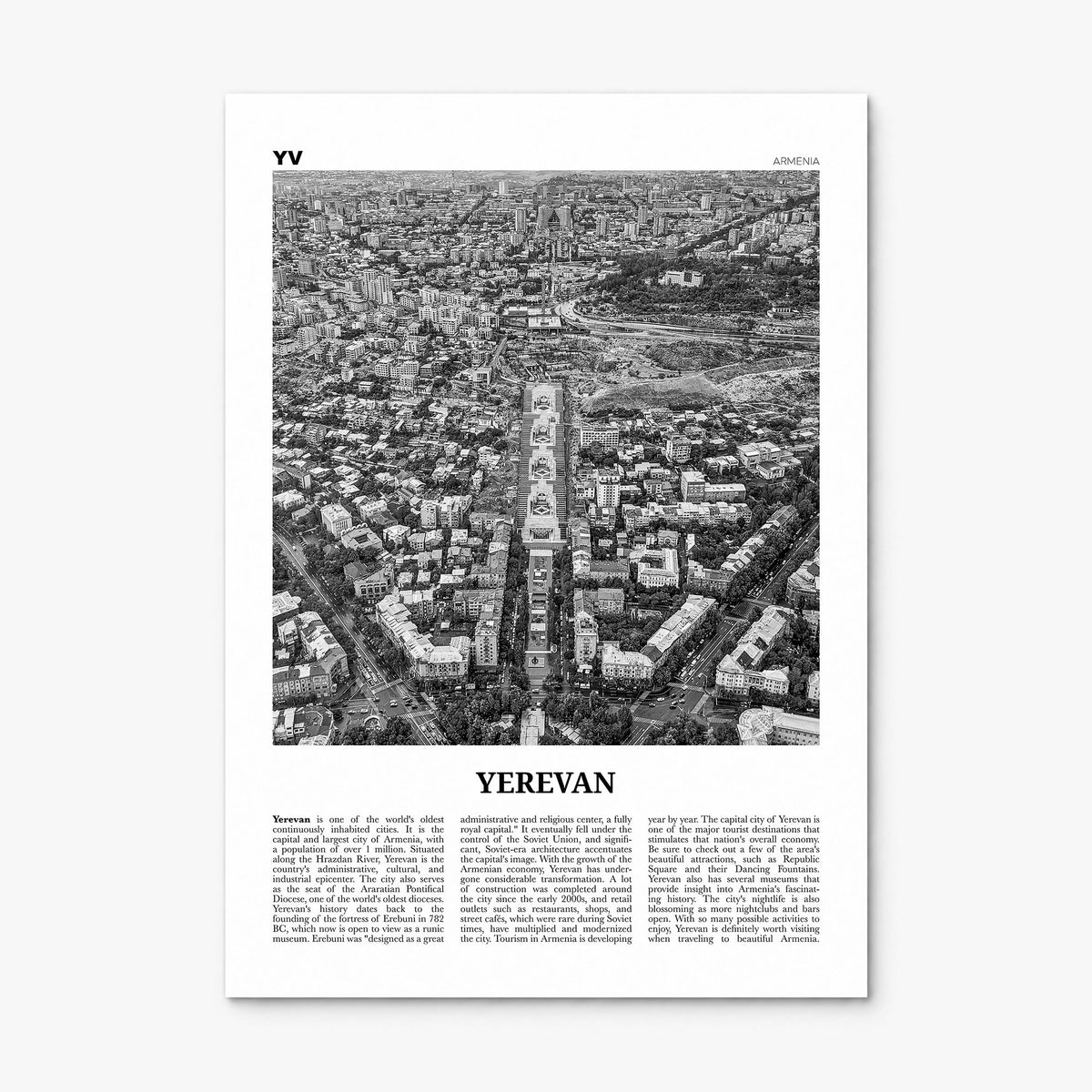 Yerevan Newspaper Poster, print only (unframed)