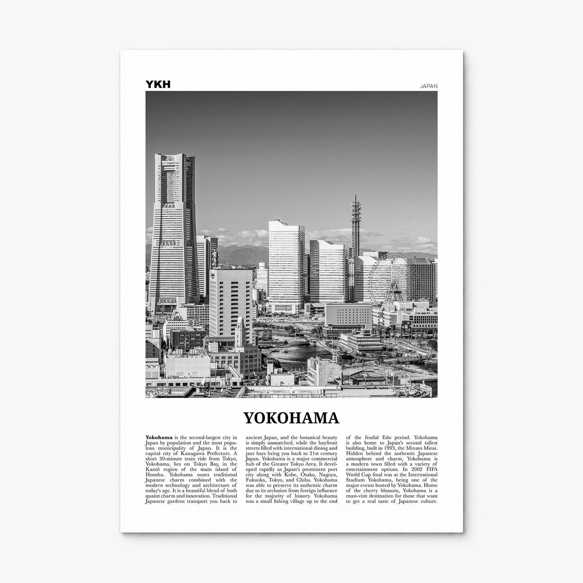 Yokohama Newspaper Poster, print only (unframed)