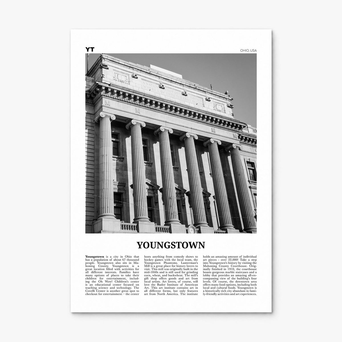Youngstown Newspaper Poster, print only (unframed)