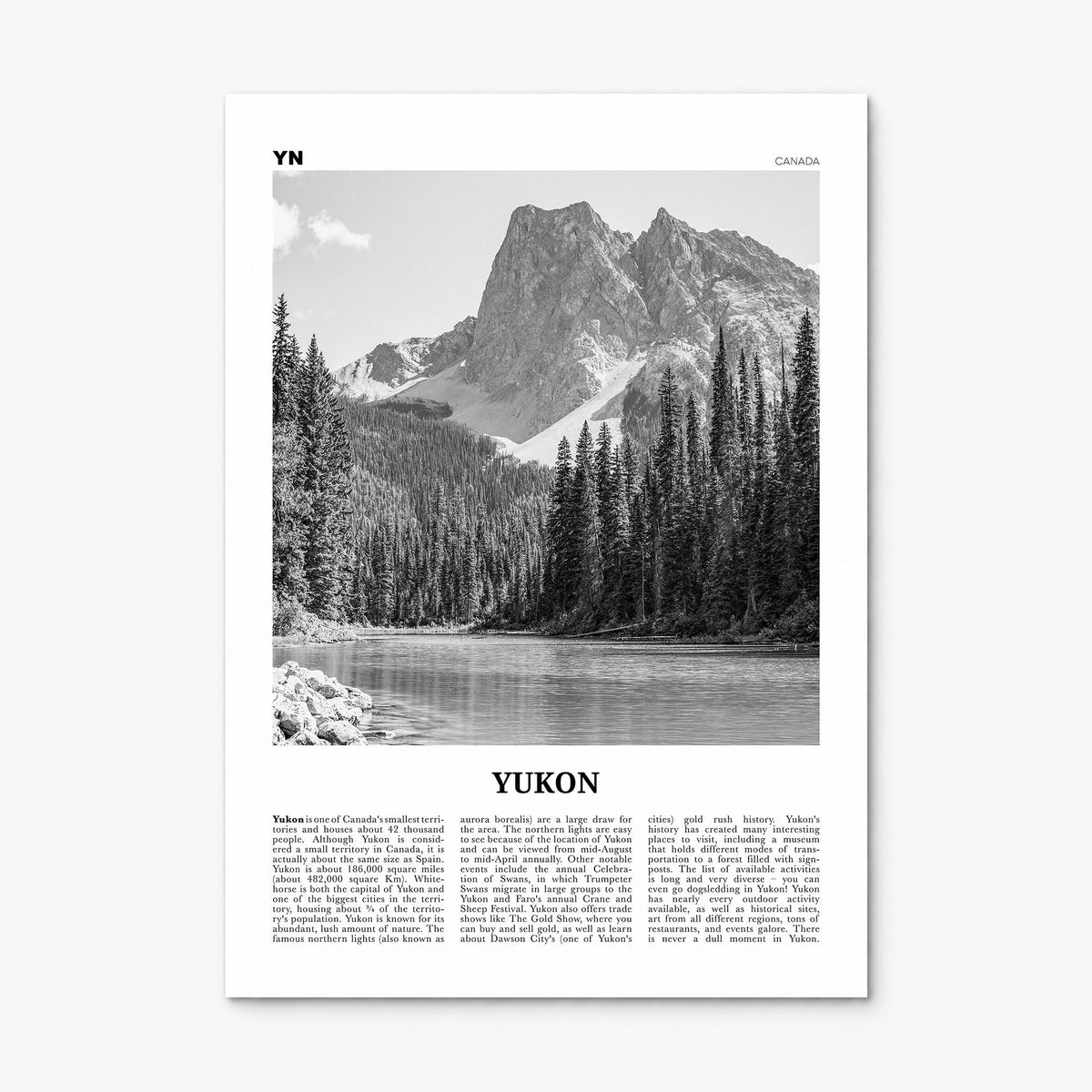 Yukon Newspaper Poster, print only (unframed)