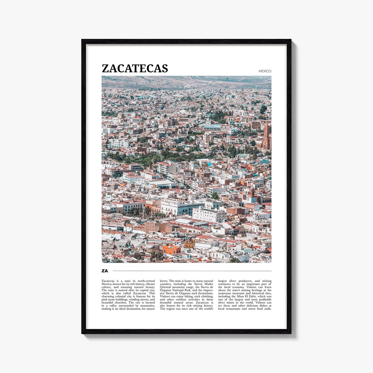 Zacatecas Travel Poster