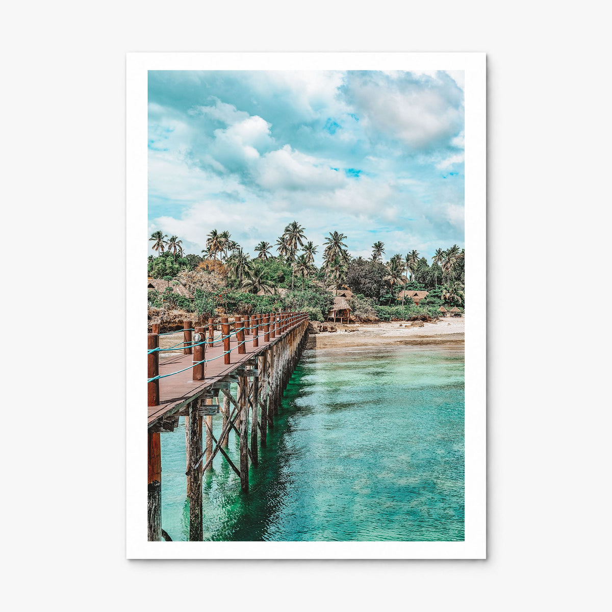 Zanzibar Photo Poster, print only (unframed), white border