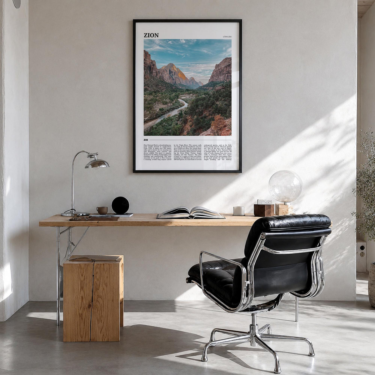 Zion National Park Travel Poster
