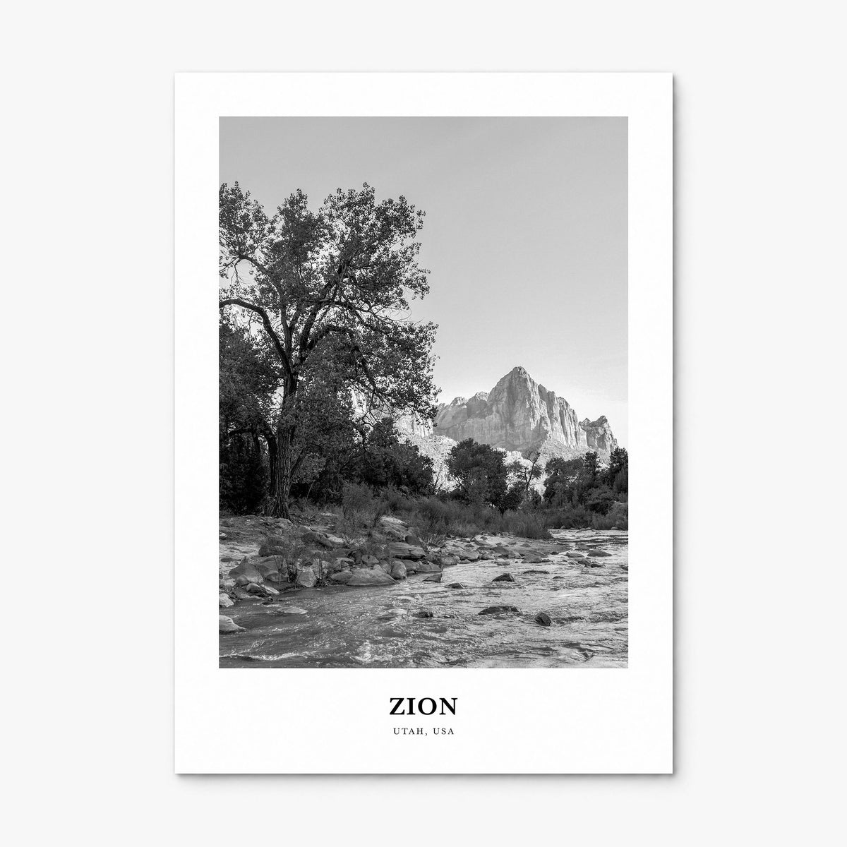 Zion National Park Classic Poster, print only (unframed)