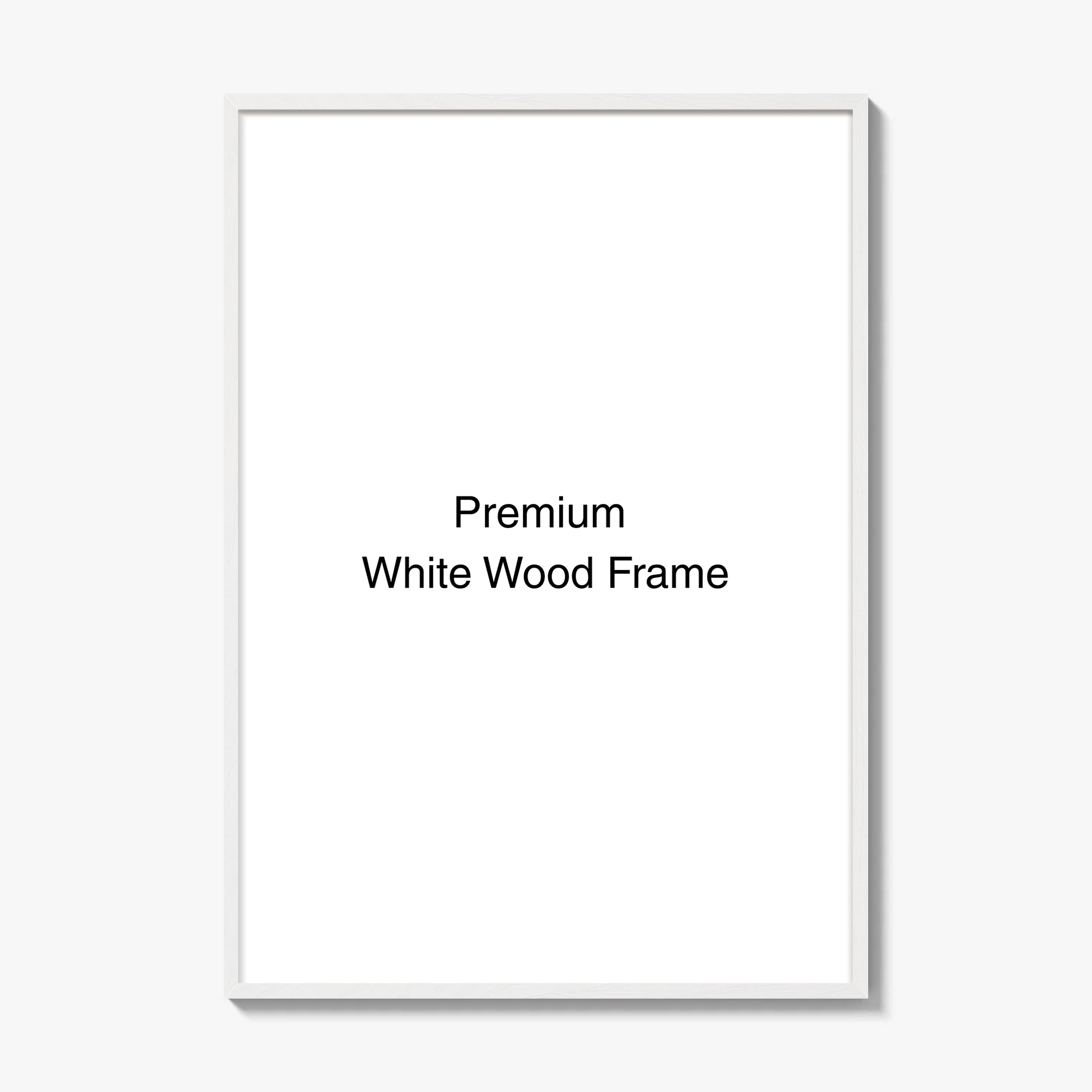 White Wood Frame