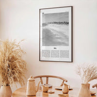 30A Print Black and White, 30A Wall Art, 30A Poster, 30A Photo, 30A Wall Décor, 30A Map, Florida, USA