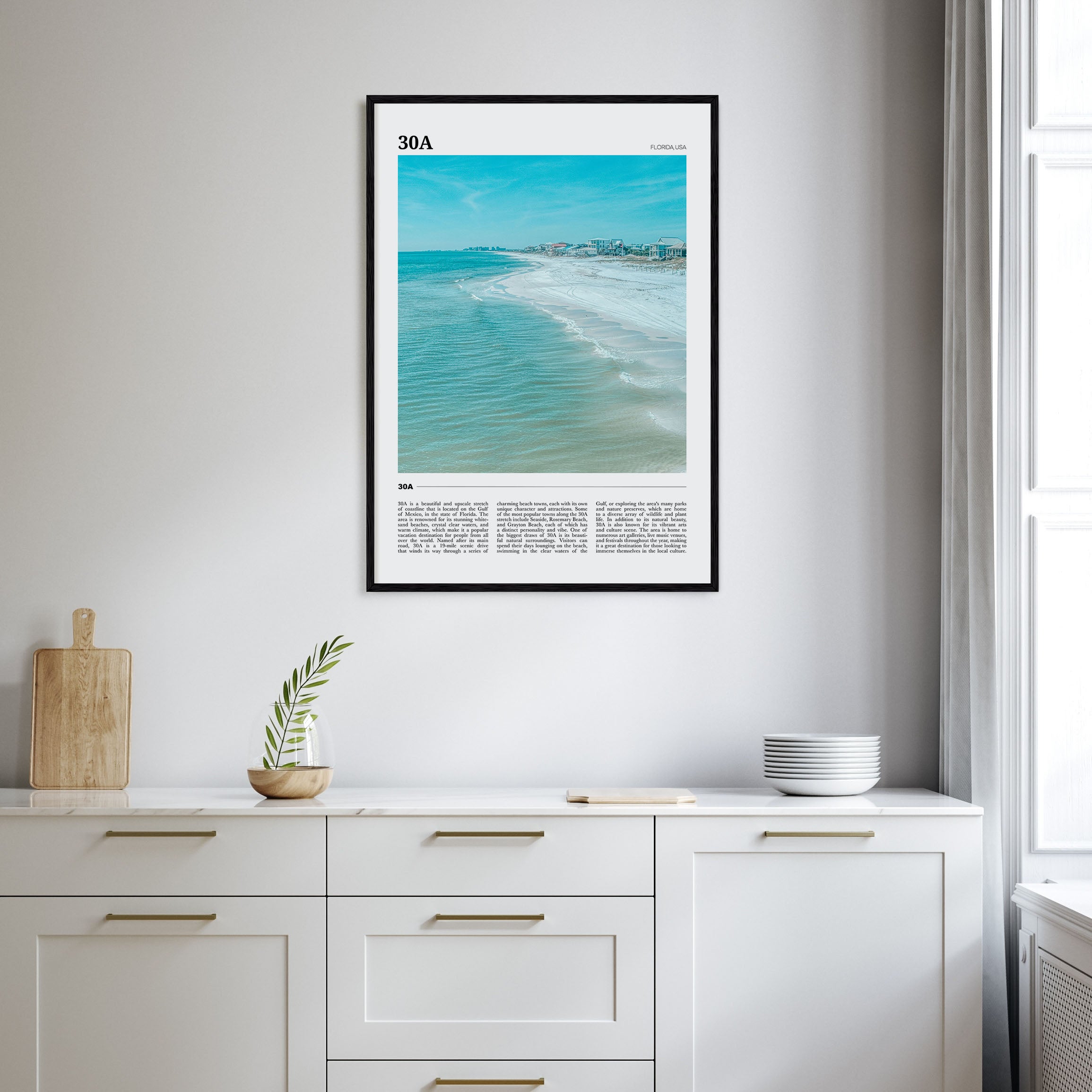 30A Travel Color Poster