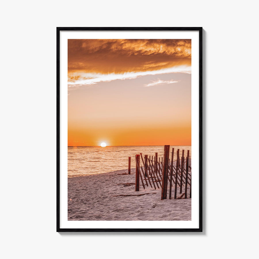30A colorful photo poster of Florida, USA – vertical wall art, unframed print shown in interior mockup