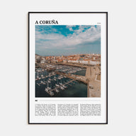 A Coruña Travel Color Poster