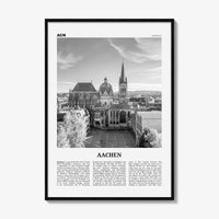 Aachen Print Black and White, Aachen Wall Art, Aachen Poster, Aachen Photo, Aachen Wall Décor, Germany, Deutschland, Europe, Cologne