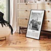 Aachen Print Black and White, Aachen Wall Art, Aachen Poster, Aachen Photo, Aachen Wall Décor, Germany, Deutschland, Europe, Cologne