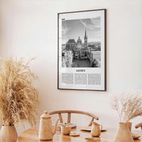 Aachen Print Black and White, Aachen Wall Art, Aachen Poster, Aachen Photo, Aachen Wall Décor, Germany, Deutschland, Europe, Cologne