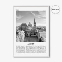 Aachen Print Black and White, Aachen Wall Art, Aachen Poster, Aachen Photo, Aachen Wall Décor, Germany, Deutschland, Europe, Cologne