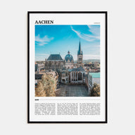 Aachen Travel Color Poster