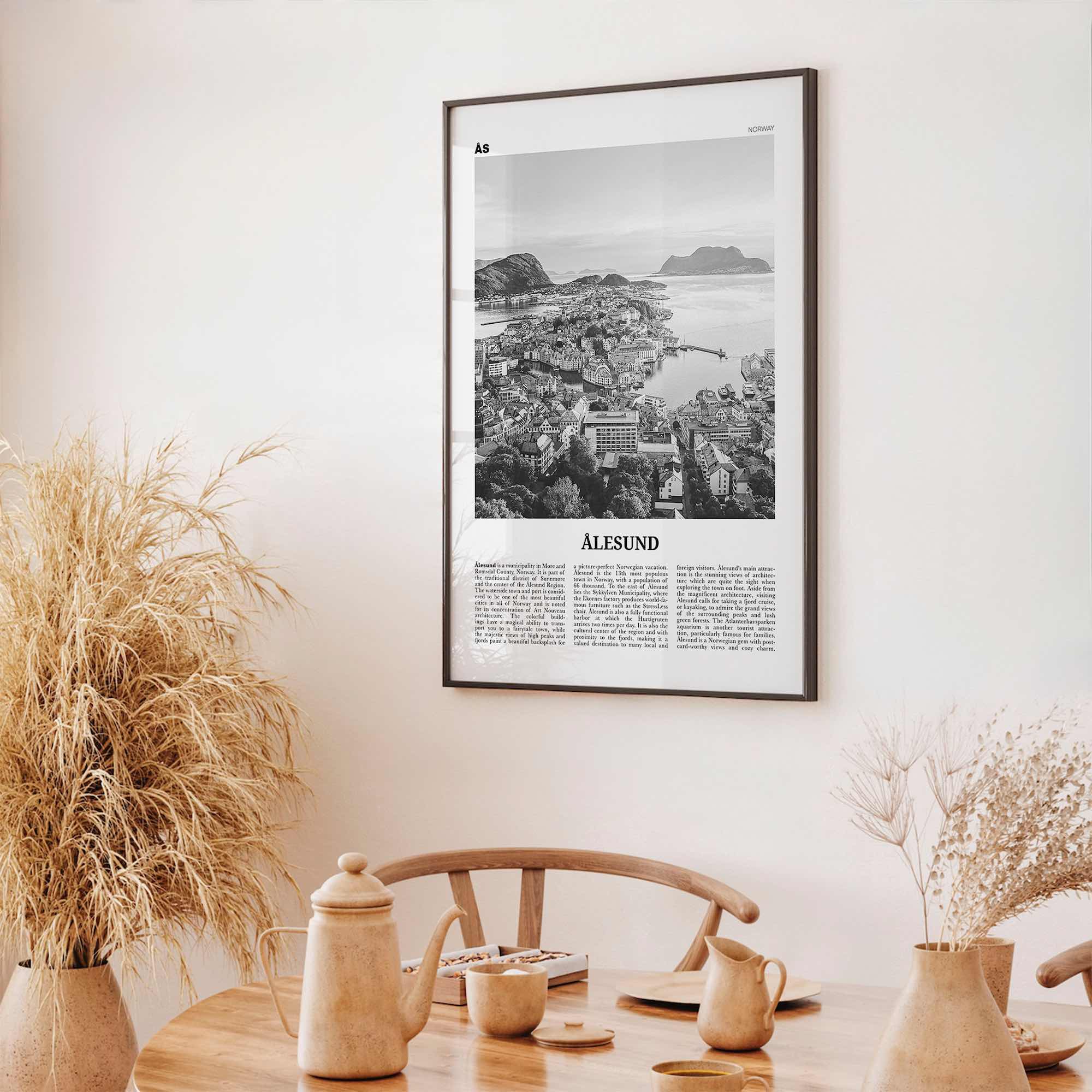 Aalesund Print Black and White, Ålesund Wall Art, Ålesund Poster, Ålesund Photo, Ålesund Wall Décor, Aalesund Poster, Norway
