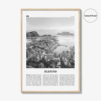 Aalesund Print Black and White, Ålesund Wall Art, Ålesund Poster, Ålesund Photo, Ålesund Wall Décor, Aalesund Poster, Norway