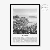 Aalesund Print Black and White, Ålesund Wall Art, Ålesund Poster, Ålesund Photo, Ålesund Wall Décor, Aalesund Poster, Norway