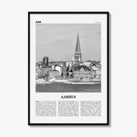 Aarhus Print Black and White No 1, Aarhus Wall Art, Aarhus Poster, Aarhus Photo, Aarhus Wall Decor, City Print, Denmark, Århus, Danmark