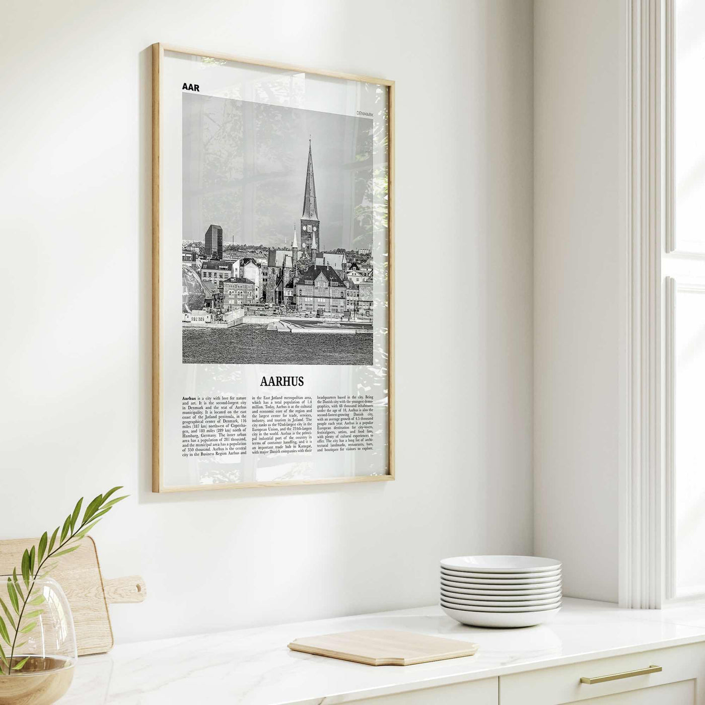 Aarhus Print Black and White No 1, Aarhus Wall Art, Aarhus Poster, Aarhus Photo, Aarhus Wall Decor, City Print, Denmark, Århus, Danmark