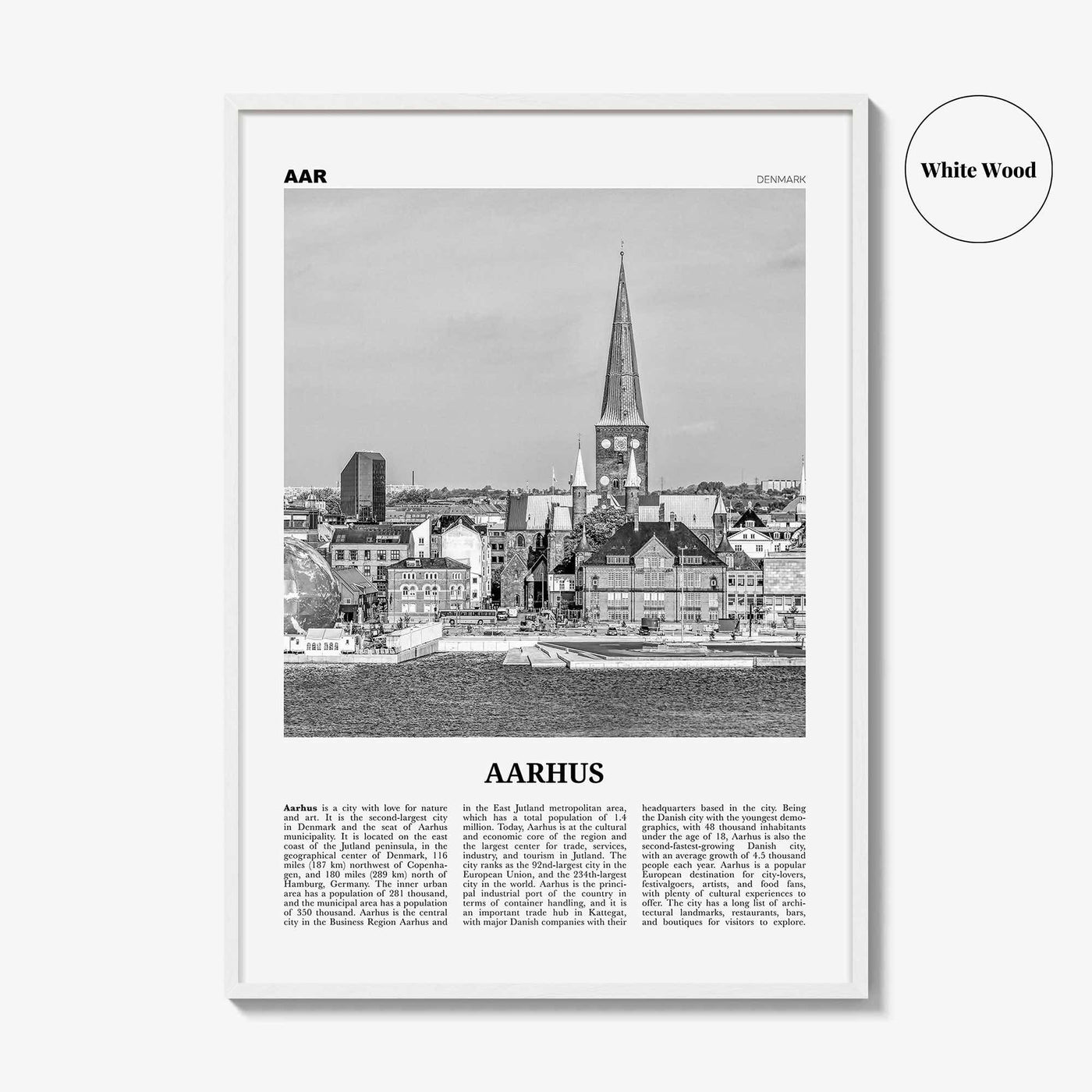 Aarhus Print Black and White No 1, Aarhus Wall Art, Aarhus Poster, Aarhus Photo, Aarhus Wall Decor, City Print, Denmark, Århus, Danmark