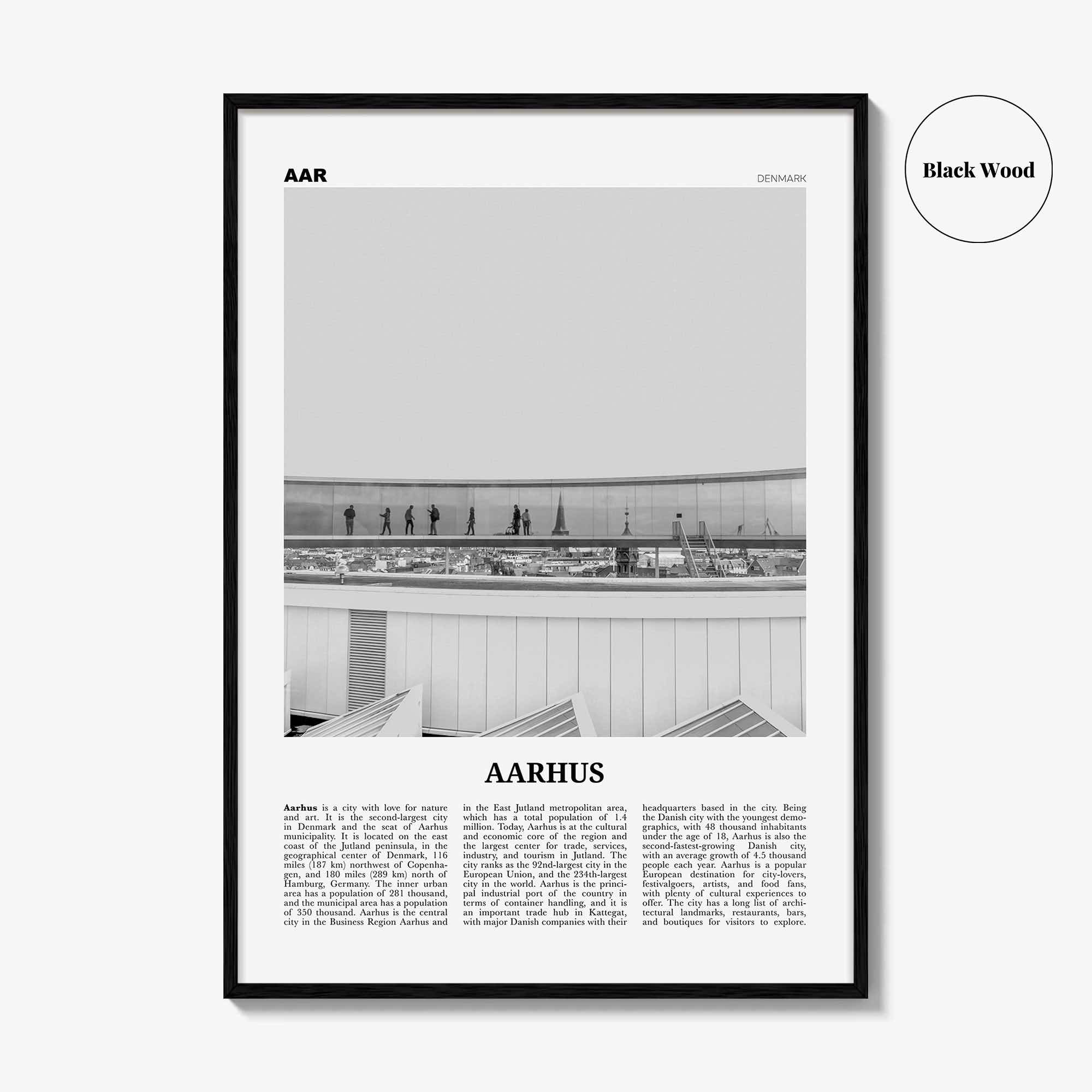 Aarhus Print Black and White No 2, Aarhus Wall Art, Aarhus Poster, Aarhus Photo, Aarhus Wall Decor, City Print, Denmark, Århus, Danmark