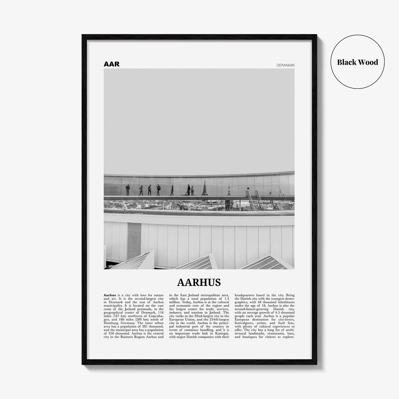 Aarhus Print Black and White No 2, Aarhus Wall Art, Aarhus Poster, Aarhus Photo, Aarhus Wall Decor, City Print, Denmark, Århus, Danmark