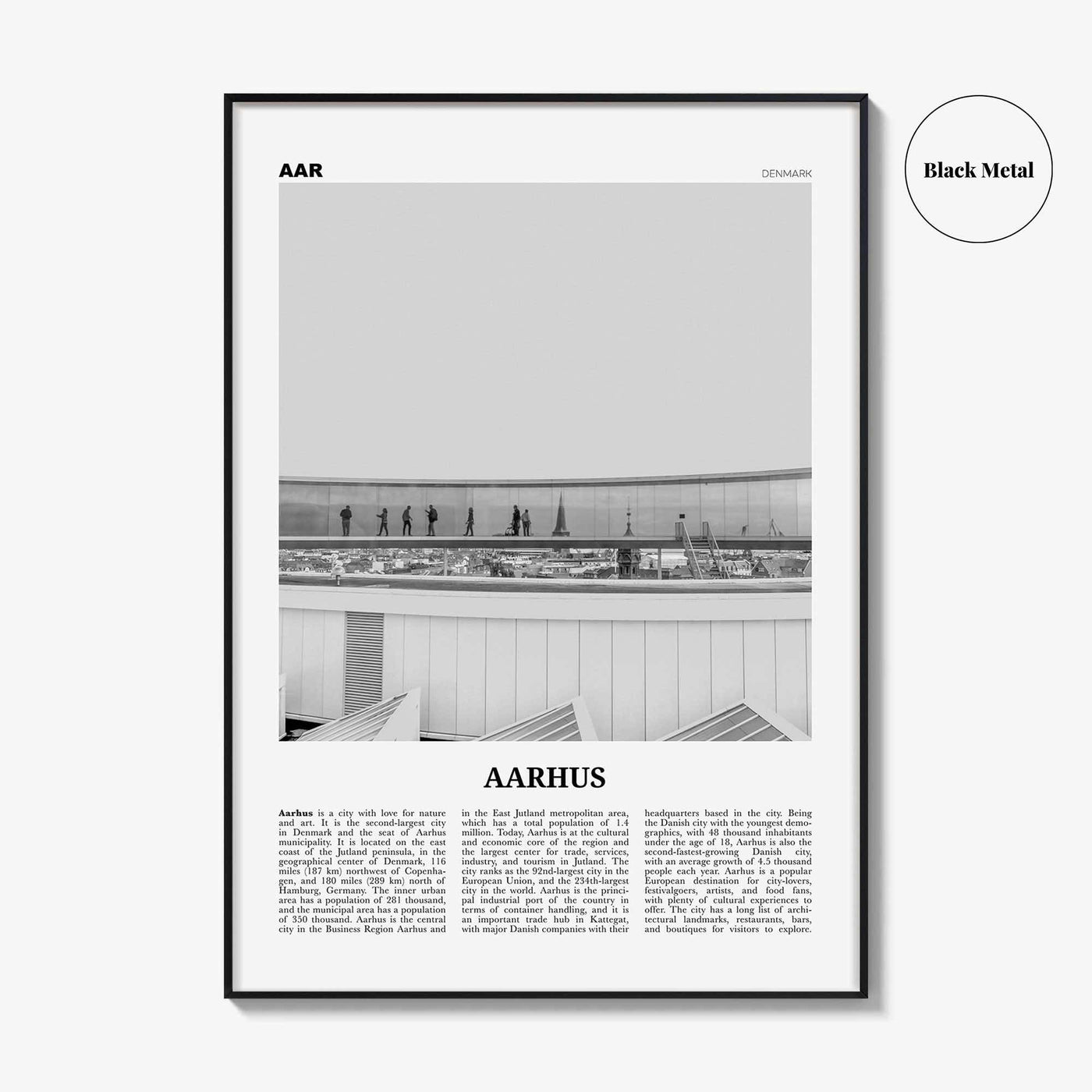 Aarhus Print Black and White No 2, Aarhus Wall Art, Aarhus Poster, Aarhus Photo, Aarhus Wall Decor, City Print, Denmark, Århus, Danmark