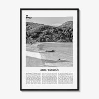 Abel Tasman National Park Print Black and White, Abel Tasman Wall Art, Abel Tasman Poster, Abel Tasman Photo, Abel Tasman Decor, New Zealand