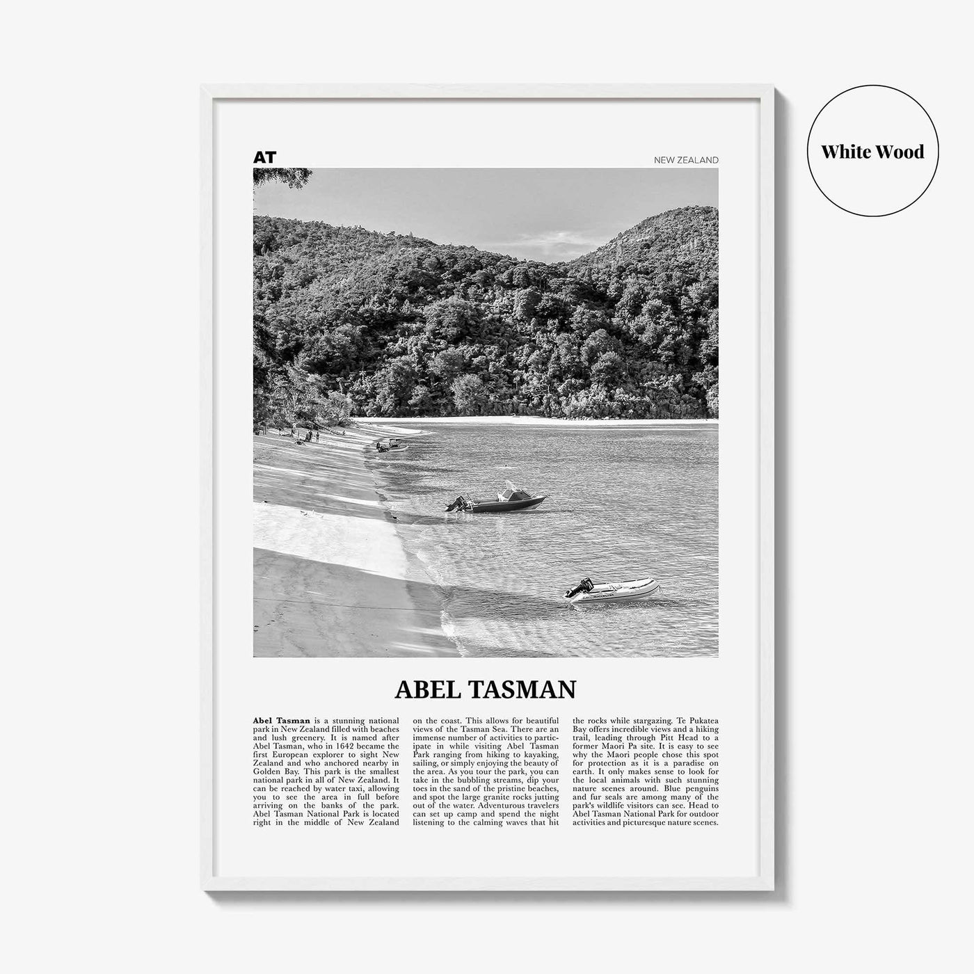 Abel Tasman National Park Print Black and White, Abel Tasman Wall Art, Abel Tasman Poster, Abel Tasman Photo, Abel Tasman Decor, New Zealand