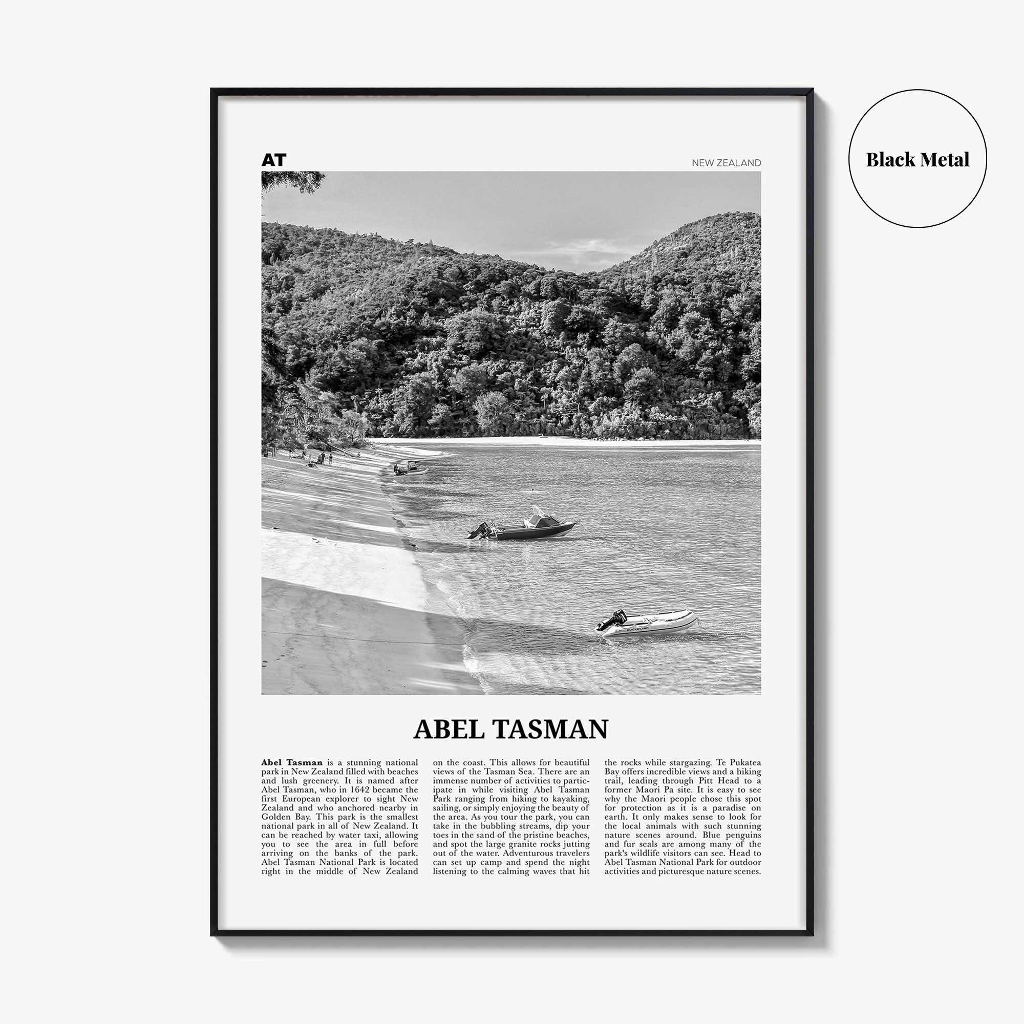 Abel Tasman National Park Print Black and White, Abel Tasman Wall Art, Abel Tasman Poster, Abel Tasman Photo, Abel Tasman Decor, New Zealand