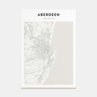 Aberdeen Map Portrait Poster