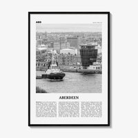 Aberdeen Print Black and White, Aberdeen Wall Art, Aberdeen Poster, Aberdeen City Photo, Scotland, United Kingdom, UK, Europe