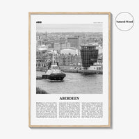 Aberdeen Print Black and White, Aberdeen Wall Art, Aberdeen Poster, Aberdeen City Photo, Scotland, United Kingdom, UK, Europe