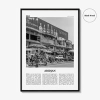 Abidjan Print Black and White, Abidjan Wall Art, Abidjan Poster, Abidjan Photo, Côte d'Ivoire, d'Abidjan, Ivory Coast, Africa