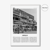 Abidjan Print Black and White, Abidjan Wall Art, Abidjan Poster, Abidjan Photo, Côte d'Ivoire, d'Abidjan, Ivory Coast, Africa