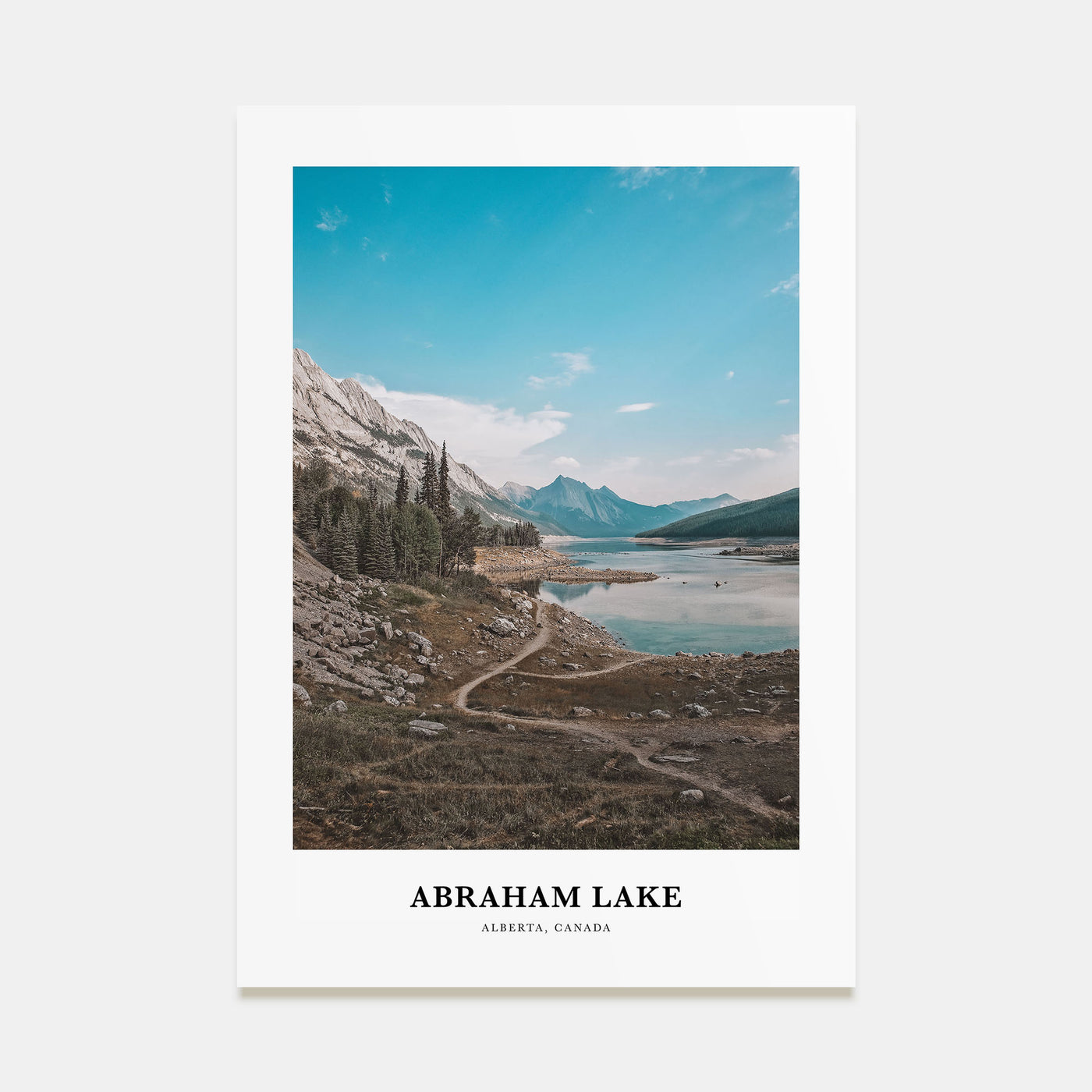 Abraham Lake Portrait Color Poster