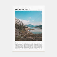 Abraham Lake Travel Color Poster
