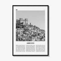 Abruzzo Print Black and White No 1, Abruzzo Wall Art, Abruzzo Poster, Abruzzo Photo, Abruzzo Wall Décor, Abruzzo Map, Italy