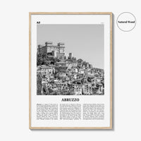 Abruzzo Print Black and White No 1, Abruzzo Wall Art, Abruzzo Poster, Abruzzo Photo, Abruzzo Wall Décor, Abruzzo Map, Italy