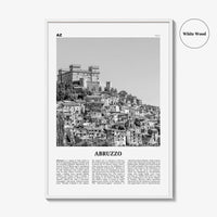 Abruzzo Print Black and White No 1, Abruzzo Wall Art, Abruzzo Poster, Abruzzo Photo, Abruzzo Wall Décor, Abruzzo Map, Italy