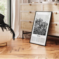 Abruzzo Print Black and White No 2, Abruzzo Wall Art, Abruzzo Poster, Abruzzo Photo, Abruzzo Wall Décor, Abruzzo Map, Italy