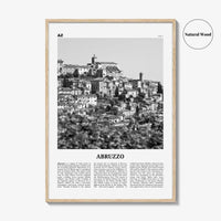 Abruzzo Print Black and White No 2, Abruzzo Wall Art, Abruzzo Poster, Abruzzo Photo, Abruzzo Wall Décor, Abruzzo Map, Italy